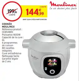 Intermarché Hyper Moulinex Cookéo offre