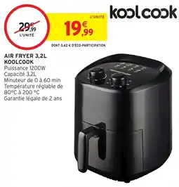 Intermarché Hyper KOOLCOOK AIR FRYER 3,2L offre