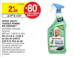 Intermarché Hyper Mr Propre Spray multi-usages pomme offre