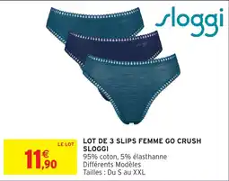 Intermarché Hyper SLOGGI SLIPS FEMME GO CRUSH offre