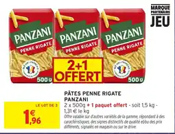 Intermarché Hyper PANZANI PÂTES PENNE RIGATE offre