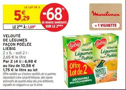 Intermarché Hyper Liebig velouté de légumes façon poêlée offre