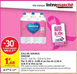 Intermarché Express ondine EAU DE SOURCE offre