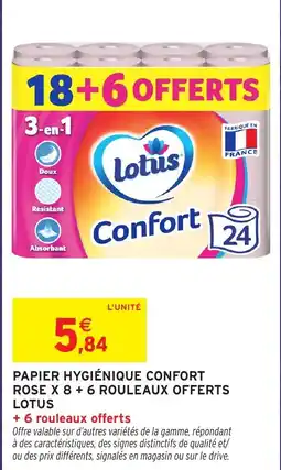 Intermarché Express Lotus Papier hygiénique Confort offre
