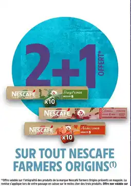 Intermarché Hyper Nescafe farmers origins offre