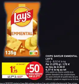 Intermarché Express Lay's Chips saveur emmental offre
