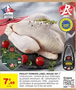 Intermarché Hyper POULET FERMIER LABEL ROUGE IGP offre