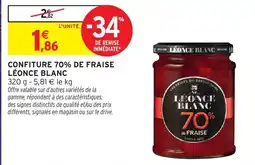 Intermarché Hyper LÉONCE BLANC CONFITURE 70% DE FRAISE offre