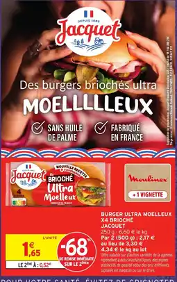 Intermarché Hyper Jacquet Burger Ultra Moelleux offre