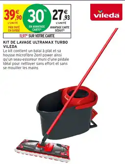 Intermarché Hyper VILEDA KIT DE LAVAGE ULTRAMAX TURBO offre