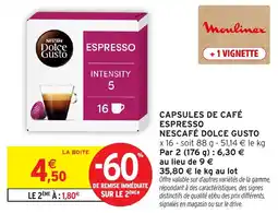 Intermarché Hyper Nescafé Dolce Gusto Espresso offre
