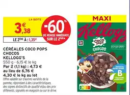 Intermarché Hyper Kellogg's Coco Pops Chocos offre