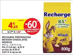 Intermarché Hyper Nesquik Recharge Préparation Boisson Chocolatée offre