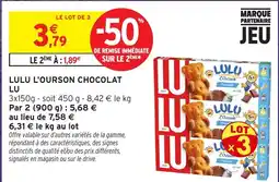 Intermarché Hyper LU LULU L'OURSON CHOCOLAT offre