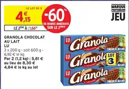 Intermarché Hyper LU Granola offre