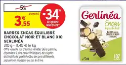 Intermarché Hyper Gerlinéa Barres encas équilibré offre