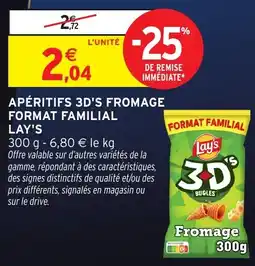 Intermarché Hyper Lay's Apéritifs 3D's Fromage offre