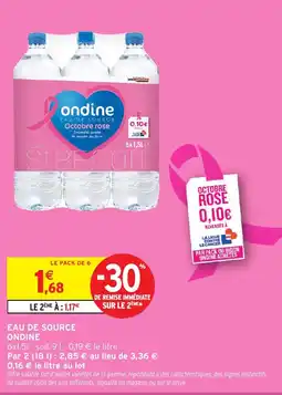 Intermarché Hyper ondine EAU DE SOURCE offre
