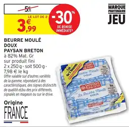 Intermarché Hyper Paysan Breton Beurre Moulé Doux offre