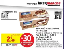 Intermarché Hyper Pâturages Tiramisu Mascarpone offre