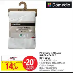 Intermarché Hyper Domédia Protège-matelas offre