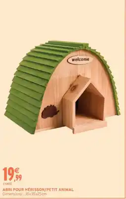 Intermarché ABRI POUR HÉRISSON/PETIT ANIMAL offre