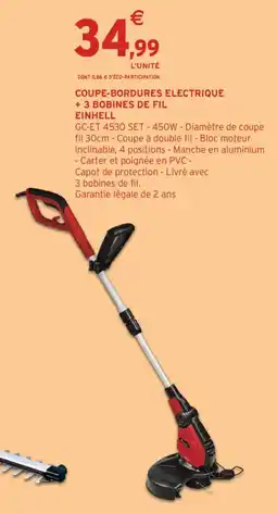 Intermarché Einhell Coupe-bordures électrique offre