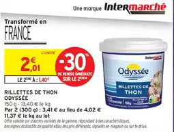 Intermarché Odyssée Rillettes de thon offre