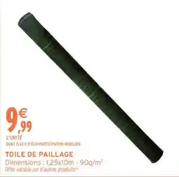 Intermarché TOILE DE PAILLAGE offre