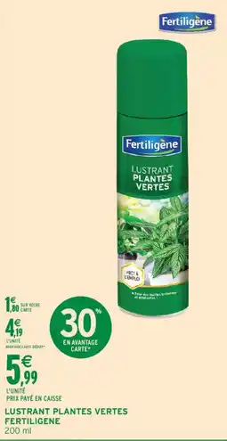 Intermarché Fertiligene Lustrant Plantes Vertes offre