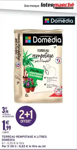 Intermarché Domédia Terreau rempotage offre