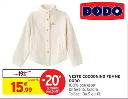 Intermarché DODO VESTE COCOONING FEMME offre