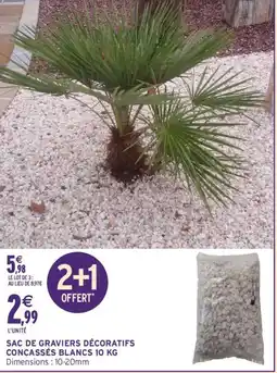 Intermarché Sac de graviers décoratifs concassés blancs 10 kg offre