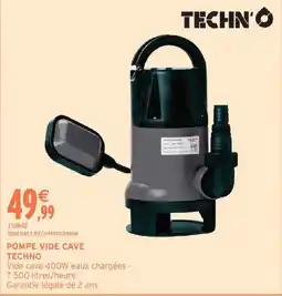 Intermarché TECHN'O Pompe vide cave offre