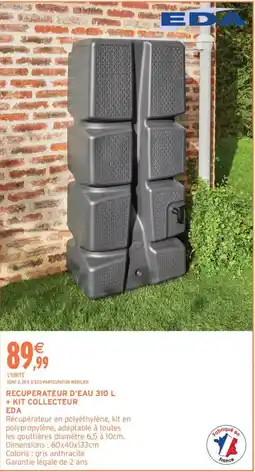 Intermarché EDA Récupérateur d'eau 310 L offre