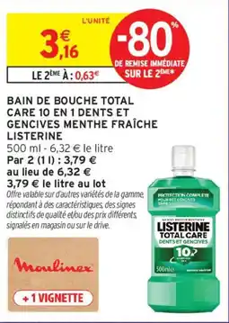 Intermarché Listerine Total Care Dents et Gencives offre
