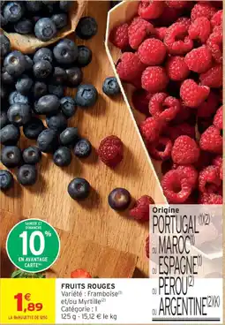 Intermarché FRUITS ROUGES offre
