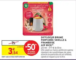 Intermarché AIR WICK brume parfumée offre