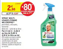 Intermarché Mr.Propre SPRAY MULTI-USAGES POMME offre