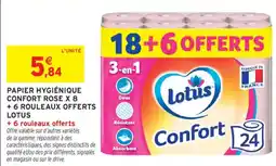 Intermarché Lotus Papier hygiénique Confort offre