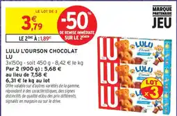 Intermarché LU LULU L'OURSON CHOCOLAT offre