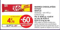 Intermarché KitKat NESTLÉ offre