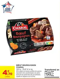 Intermarché CHARAL Bœuf Bourguignon offre