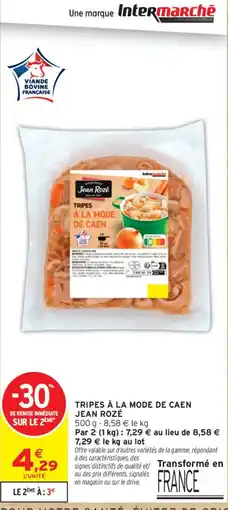 Intermarché Jean Rozé Tripes à la mode de Caen offre