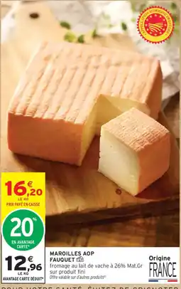 Intermarché Fauquet maroilles aop offre