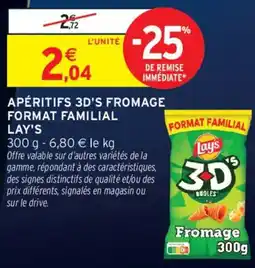 Intermarché Lay's Apéritifs 3D's Fromage offre