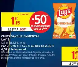 Intermarché Lay's Chips saveur emmental offre