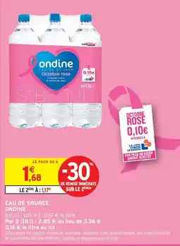 Intermarché ondine EAU DE SOURCE offre