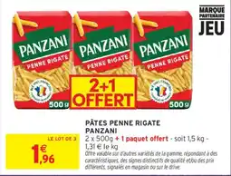 Intermarché PANZANI PÂTES PENNE RIGATE offre