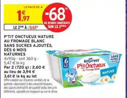 Intermarché Natures P'tit Onctueux offre